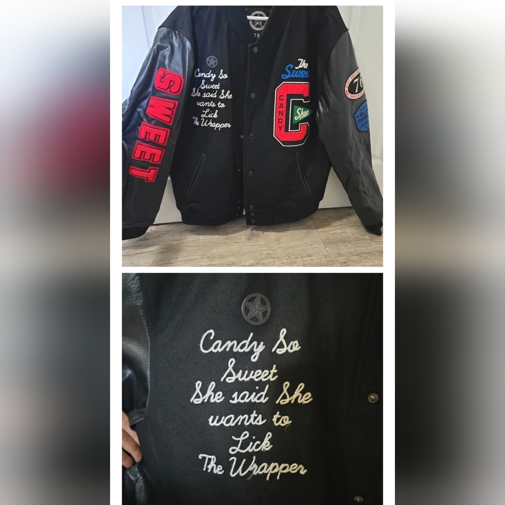 Black and Red Varsity Jacket
